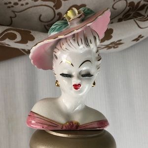 VTG Lady Bust Vase from Lefton